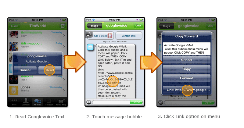 google voice text 3